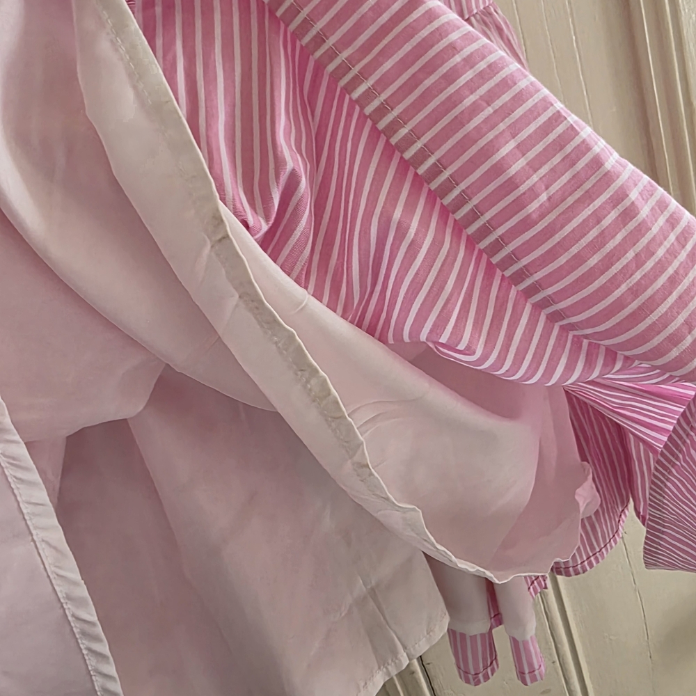 Iris Pink Striped Tiered Sundress with Sweetheart Neckline - Picture 8 of 9